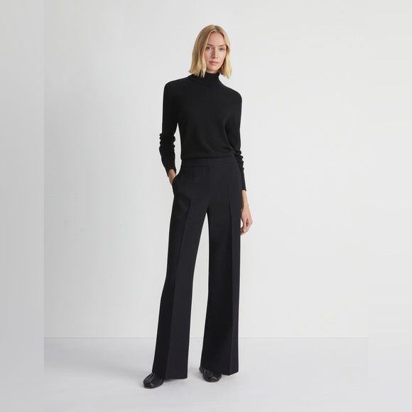 Lafayette 148 Wool Nouveau Crepe Dalton Pant 20W Black Excellent Condition - Picture 9 of 9